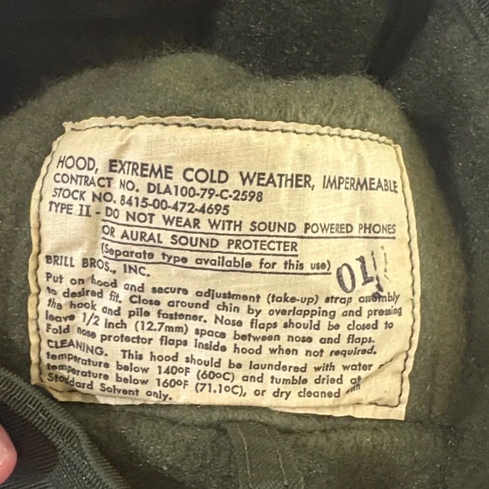 Vintage Olive Green extreme cold weather impermeable Face Mask